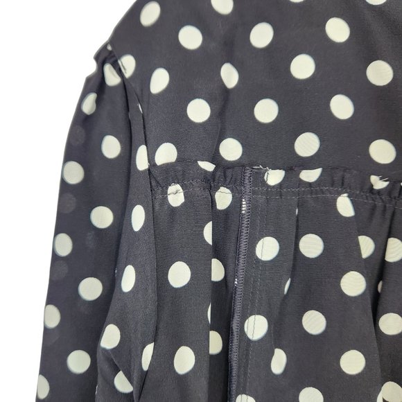 Marc Jacobs Black and White Polka Dot Blouse - Picture 8 of 12